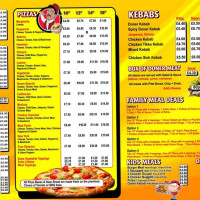 Turkish Kebab And Pizza House menu