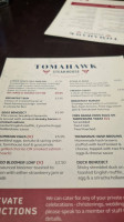 Tomahawk Steakhouse Darlington food