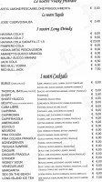 Puerto Escondido menu