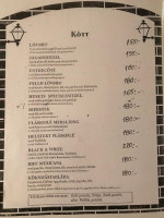 Källarrestaurangen menu