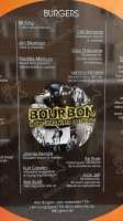 Bourbon Burgers, Cigars Lounge menu