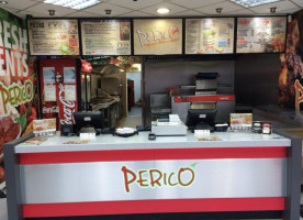 Perico Pizza Peri Peri Chicken inside