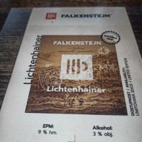 Falkenštejn Brewery menu