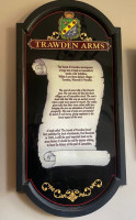 Trawden Arms menu