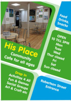 His Place Art Cafe And Community Centre inside