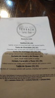 La Terraza Tapas Grange Park menu