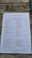 The Langton Arms menu