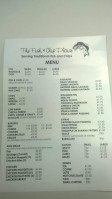 The Fish Chip Plaice menu