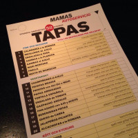 Mamas And Tapas Södermalm menu