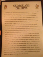 Pilgrims menu