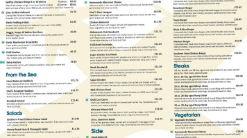 Abbotsinch menu