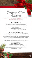 The Providence Inn menu