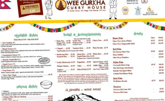 Wee Gurkha Curry House menu