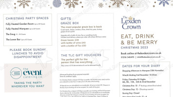 The Lexden Crown menu