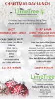 The Lime Tree menu