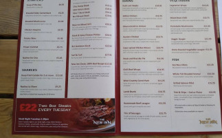 The New Inn Pub menu