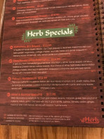 Herb menu