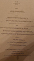 Kettleburgh Chequers menu