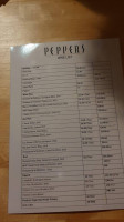 Peppers menu