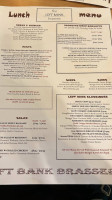 The Left Bank Brasserie menu