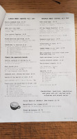 The Bookbarn Café menu