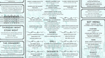 The Palace Pantry menu