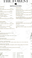 The Forest And Kitchen menu
