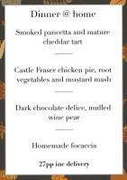 Castle Fraser menu