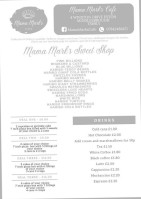 Mama Marks Cafe menu