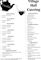 Headley Village Stores Tea Room menu