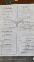The White Lion Inn menu