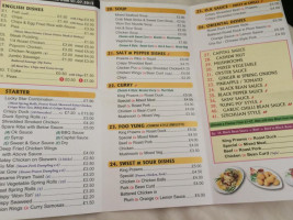 Lucky Star Kim's Chippy menu