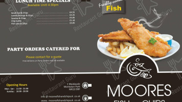 Moores Fish And Chips food
