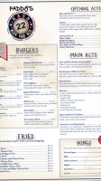 Kash 22 menu