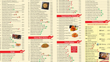 Evergreen Chinese Takeaway menu