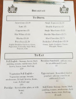 Kings Arms Pub menu
