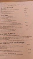 The Chequers Fish menu