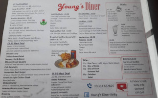 Youngs Diner menu