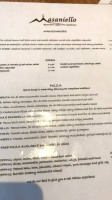 Masaniello Pizzeria menu