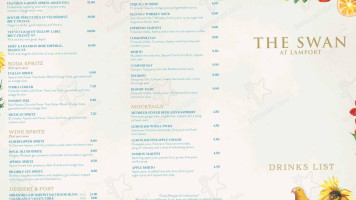 The Swan At Lamport menu
