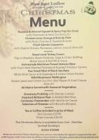 The Blue Boar menu