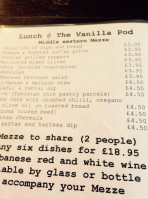 Vanilla Pod menu