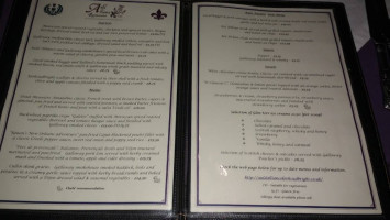 Auld Alliance menu