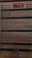The Grey Horse Whisky Smokehouse menu