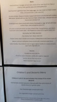 The Miners Arms menu
