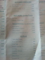 Hayley's Food menu