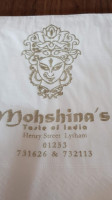 Mohshina's Taste Of India inside