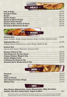 The New Sun Inn menu