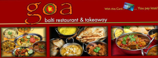 Goa Balti Indian Takeaway food