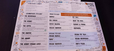 Dough Loco menu